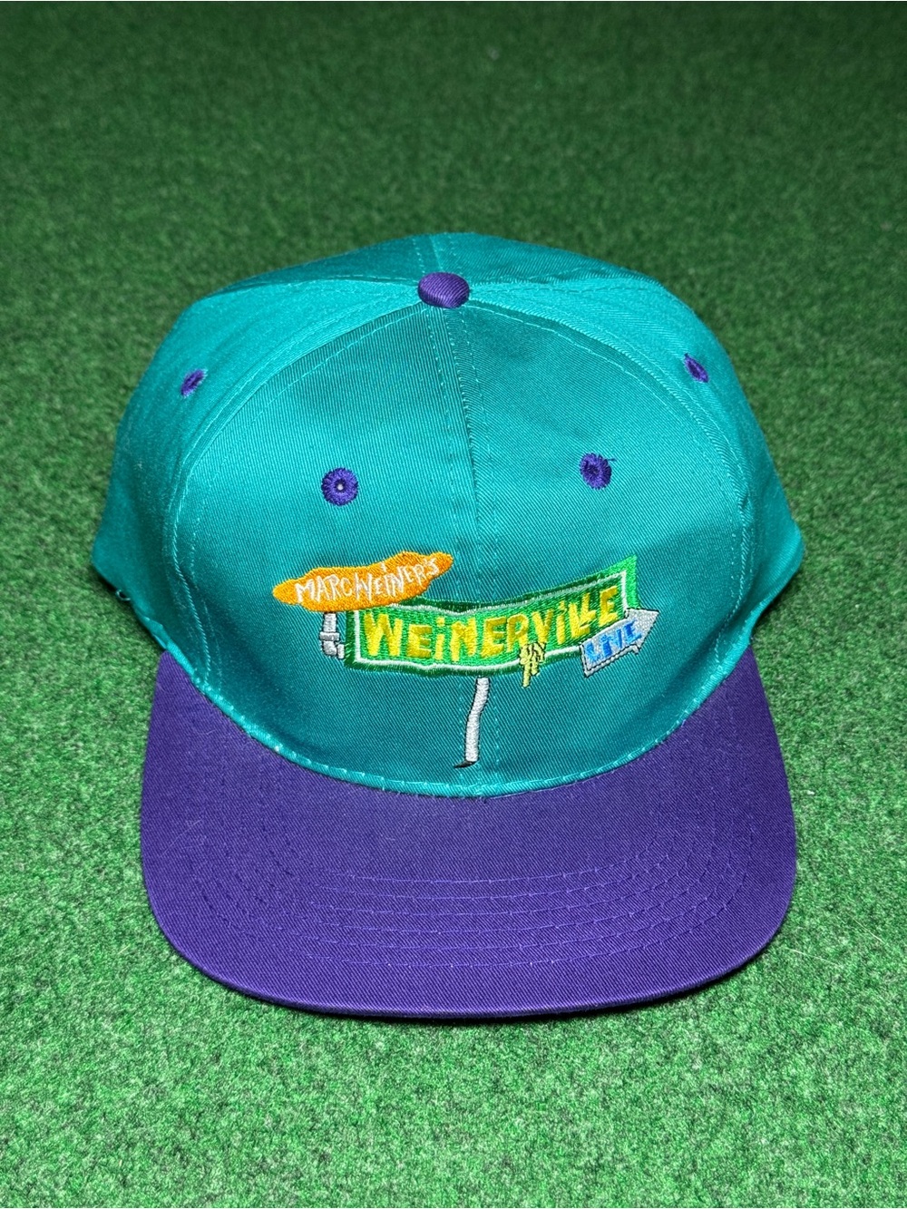 Weinerville Vintage Hat Nickelodeon Snapback 90s Marc Wiener Autographed Signed